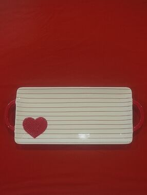 Lang by Design Heart with Stripes Tray
